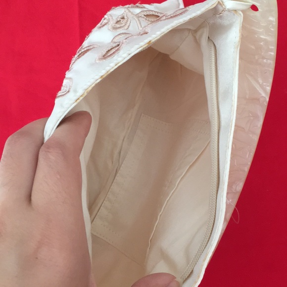 Opal / Marble Handle and Silk / Nylon Embroidered Night Out Bag - Picture 16 of 16